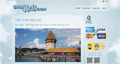 Desktop Screenshot of hesstaxi.ch